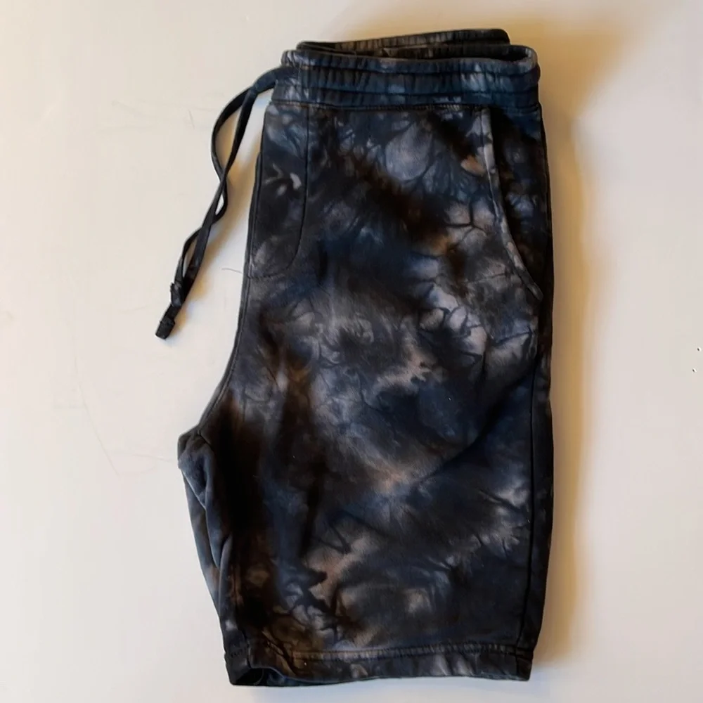 Independent Trading Company, Men's Black Fleece Tie-Dye Athletic Shorts Sz M - Picture 6 of 14